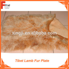 Grade A Long Hair Curly Tibet Lamb Fur Plate